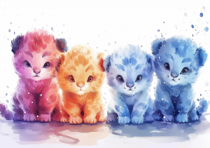 Nursery Wall Art Cartoon Animals - NWACA00001