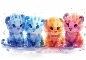 Nursery Wall Art Cartoon Animals - NWACA00002