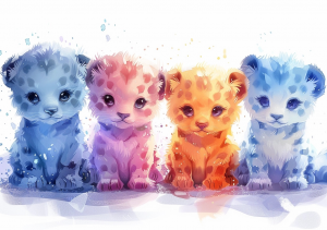 Nursery Wall Art Cartoon Animals - NWACA00003