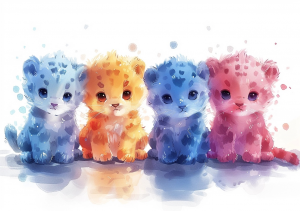 Nursery Wall Art Cartoon Animals - NWACA00004