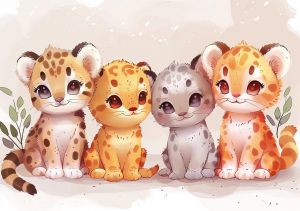 Nursery Wall Art Cartoon Animals - NWACA00005