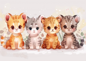 Nursery Wall Art Cartoon Animals - NWACA00006