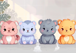 Nursery Wall Art Cartoon Animals - NWACA00008