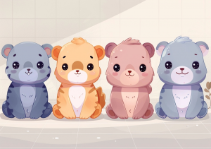 Nursery Wall Art Cartoon Animals - NWACA00009