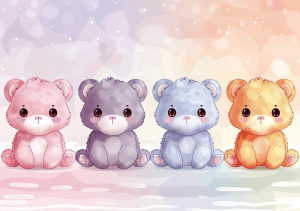 Nursery Wall Art Cartoon Animals - NWACA00011
