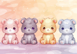 Nursery Wall Art Cartoon Animals - NWACA00012