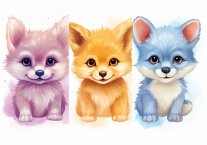 Nursery Wall Art Cartoon Animals - NWACA00014