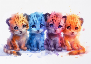 Nursery Wall Art Cartoon Animals - NWACA00018