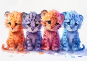 Nursery Wall Art Cartoon Animals - NWACA00019