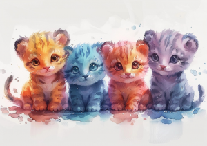 Nursery Wall Art Cartoon Animals - NWACA00021