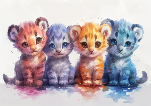 Nursery Wall Art Cartoon Animals - NWACA00022
