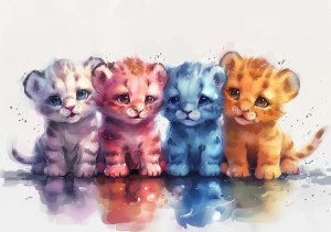 Nursery Wall Art Cartoon Animals - NWACA00023