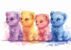 Nursery Wall Art Cartoon Animals - NWACA00024