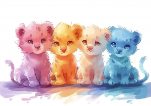 Nursery Wall Art Cartoon Animals - NWACA00025