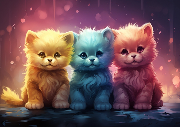 Nursery Wall Art Cartoon Animals - Saver 4 Pack#1 - Image 2