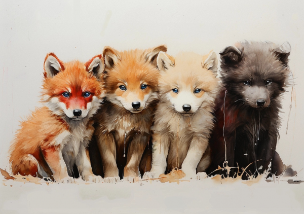 Nursery Wall Art Cartoon Animals - NWARA00003