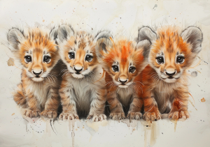 Nursery Wall Art Cartoon Animals - NWARA00015
