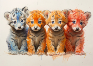 Nursery Wall Art Cartoon Animals - NWARA00024