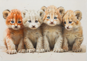Nursery Wall Art Cartoon Animals - NWARA00026