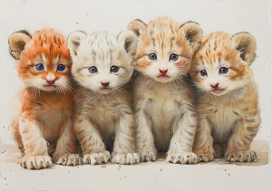 Nursery Wall Art Cartoon Animals - NWARA00027