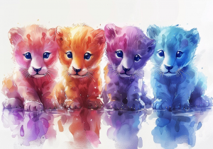 Nursery Wall Art Cartoon Animals - NWARA00029