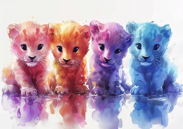 Nursery Wall Art Cartoon Animals - NWARA00030