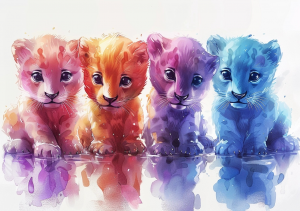Nursery Wall Art Cartoon Animals - NWARA00031