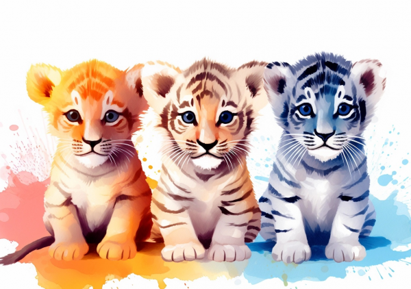 Nursery Wall Art Real Animals - Saver 4 Pack#2 - Image 2