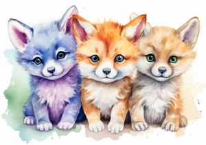 Nursery Wall Art Real Animals - Saver 4 Pack#3