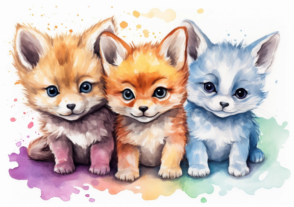 Nursery Wall Art Real Animals - Saver 4 Pack#3 - Image 2