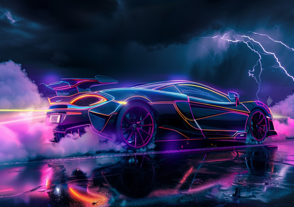 Super Cars Neon Nights - Saver 6 Pack #1 - Image 3