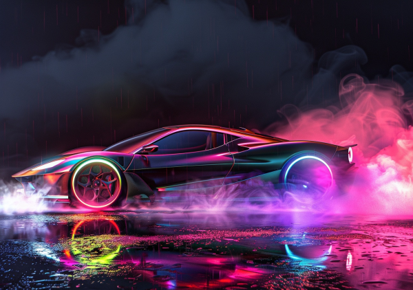 Super Cars Neon Nights - Saver 6 Pack #2 - Image 4