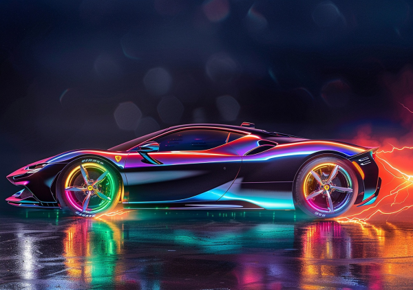 Super Cars Neon Nights - Saver 6 Pack #1 - Image 6