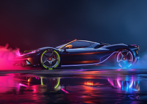 Super Cars Neon Nights - Saver 6 Pack #4