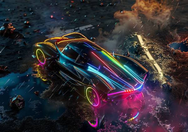 Super Cars Neon Nights - Saver 6 Pack #3 - Image 6