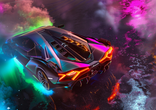 Super Cars Neon Nights - Saver 6 Pack #2 - Image 3