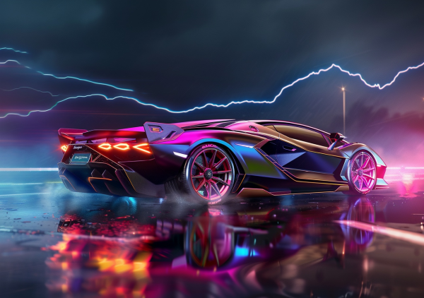 Super Cars Neon Nights - Saver 6 Pack #4 - Image 11