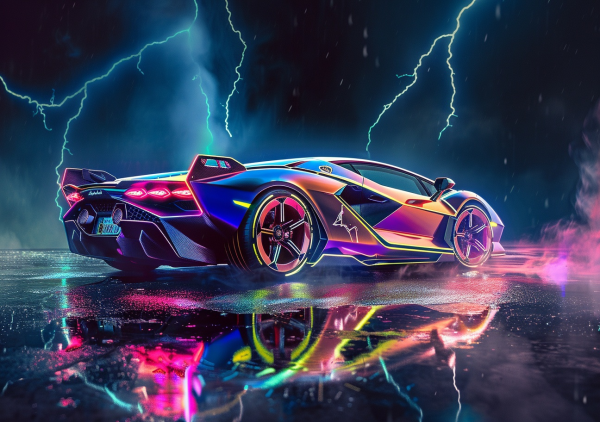 Super Cars Neon Nights - Saver 6 Pack #2 - Image 6