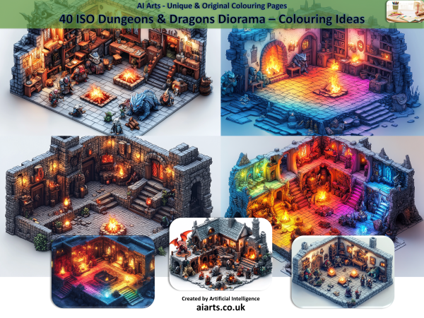 100 ISO Dungeons & Dragons Diorama - Image 8