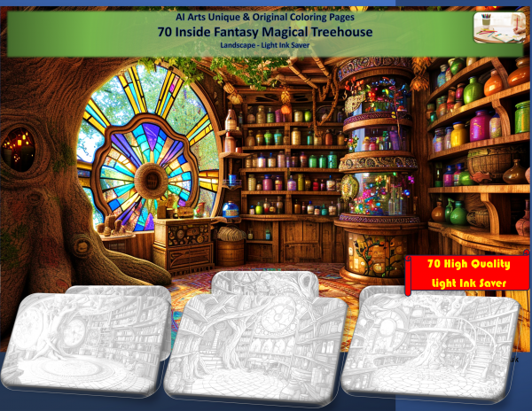 70 Inside Magical Fantasy Treehouse Landscape - Image 2