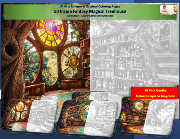 70 Inside Magical Fantasy Treehouse Landscape - Image 5