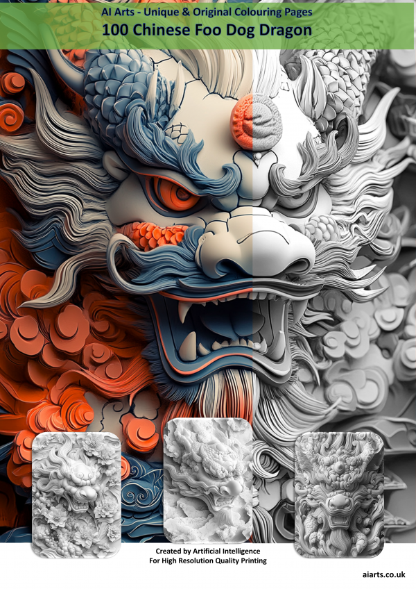 100 Chinese Foo Dog Dragons