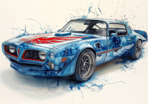 Alcohol Ink Muscle Cars - AIMC00004