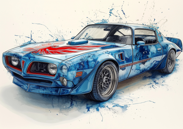 Alcohol Ink Muscle Cars - AIMC00004