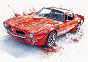 Alcohol Ink Muscle Cars - AIMC00012