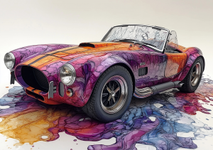 Alcohol Ink Muscle Cars - AIMC00027