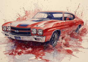 Alcohol Ink Muscle Cars - AIMC00037