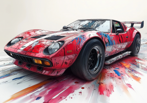 Alcohol Ink Muscle Cars - AIMC00044
