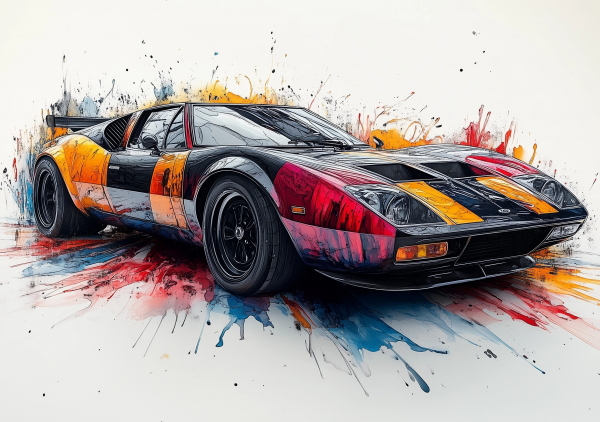 Alcohol Ink Muscle Cars - AIMC00046