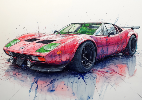 Alcohol Ink Muscle Cars - AIMC00047